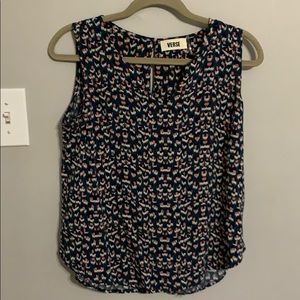 verse jory split neck top